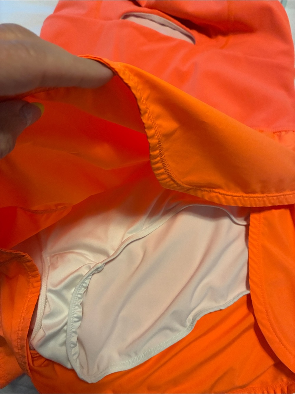 FP Movement by Free People Neon Orange Crossback Romper - Picture 4 of 4